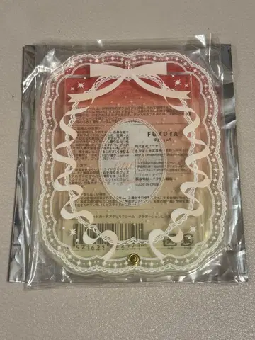 후쿠야 포토 카드 아크릴 프레임 그라데이션 레이스 레드 오렌지