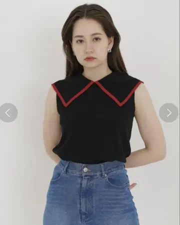 오가닉 코튼 빅 칼라 니트 TINA: JOJUN
