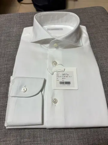 LANZA 화이트 긴팔 셔츠 40