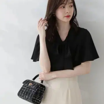 프로포션 바디 드레싱 보타이 블라우스 M