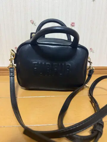 FURFUR 마이크로 스퀘어 보스턴 백 블랙