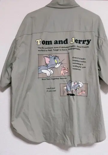 [새상품급] TOM & JERRY 빈티지 반팔 셔츠
