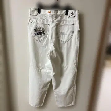 앙젤로 갈바스 화이트 데님 팬츠