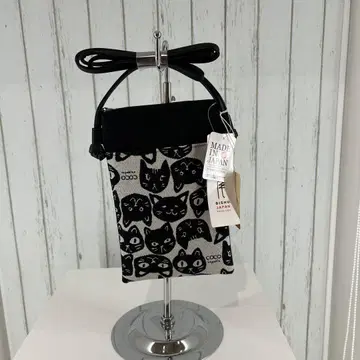 BISHU JAPAN 고양이 무늬 스마트폰 미니백 숄더백 일본제 비슈