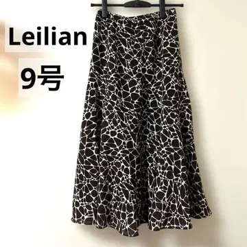[익명 배송] Leilian 레리안 롱 스커트 애니멀 무늬