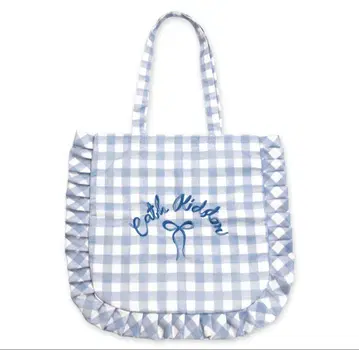 Cath Kidston 프릴 토트백 깅엄 체크 블루