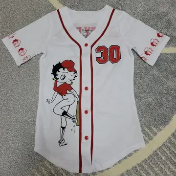 x017 'Betty Boop' 베이스볼 티셔츠 S