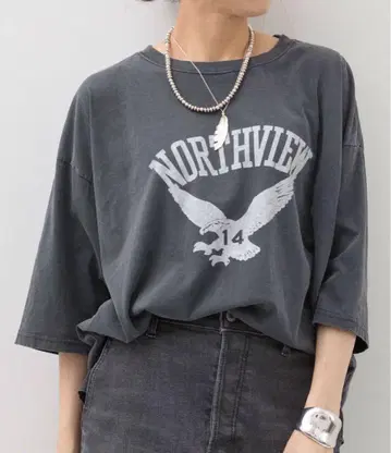 라빠르망 레미 릴리프 NORTHVIEW 7부 소매 T-SHIRT 티셔츠