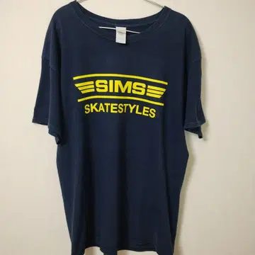 SIMS 네이비 티셔츠 L 00년대