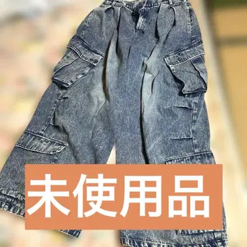 ROCHEM 미사용 데님 블루 카고 팬츠