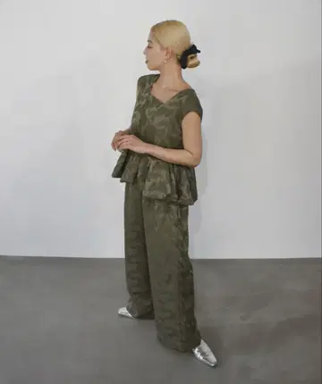 peplum setup dress 페플럼 셋업 드레스 팬츠 드레스