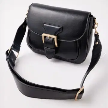 moussy 안장 숄더백 블랙