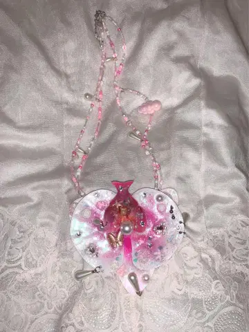 orchid necklace 핸드메이드 목걸이 란 레진