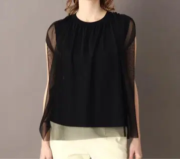 DRESSTERIOR 드레스테리아 튤 레이어드 풀오버