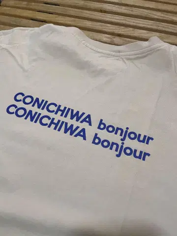 CONICHIWA bonjour 롱 T