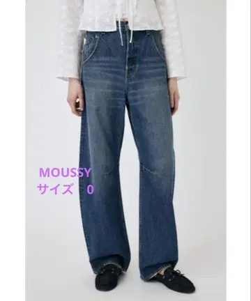 MOUSSY DROP WAIST CURVE STRAIGHT 블루