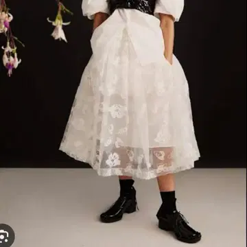 Simone Rocha x H&M 틴셀 자수 퍼프 스커트