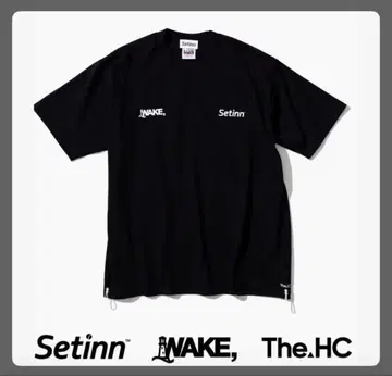 Setinn WAKE. The HermitClub 티셔츠 BLACK