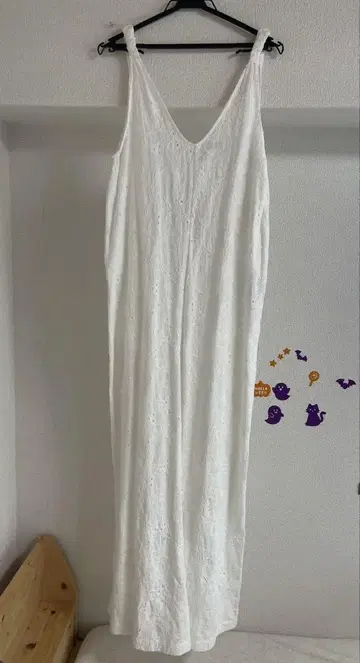 ZARA 자라 자수 디자인 살로펫 올인원 화이트