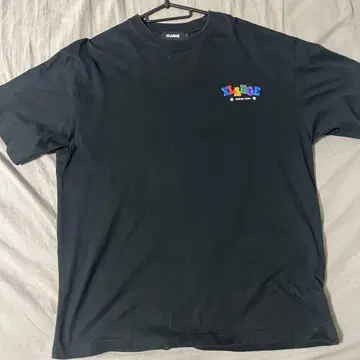 XLARGE 블랙 티셔츠 숏 슬리브
