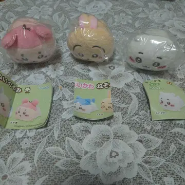 치이카와 네소베리 봉제 인형 3종 세트 가챠가챠