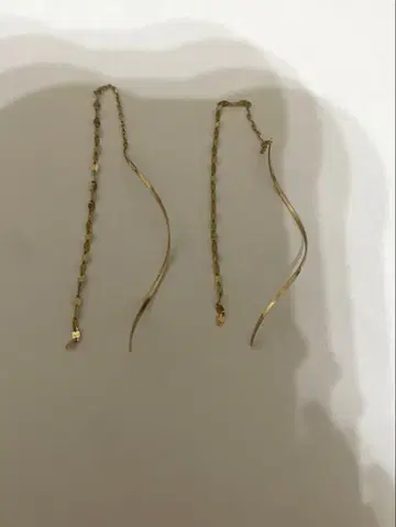 K10 체인 귀걸이 쥬얼리 츠츠미