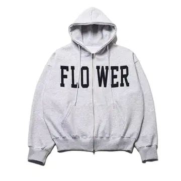 HAVISM FLOWER ZIP UP HOOD 후드티 GLAY