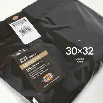30 x 32 [새상품 미사용] 디키즈 더블니 85283 BLACK