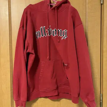 Billabong 후드 부착 후드티 빨간색