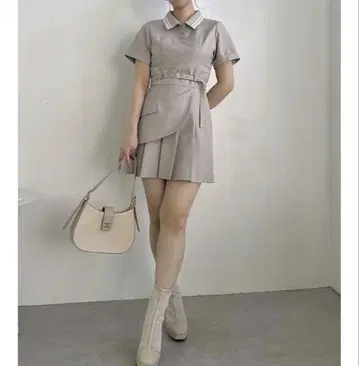 dazzlin 반팔 미니 원피스