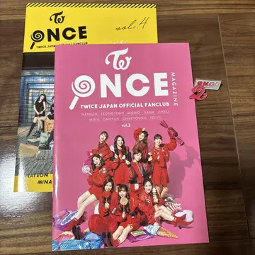 TWICE 팬클럽 한정판 뉴스레터 vol.4 & vol.2 + 핀배치
