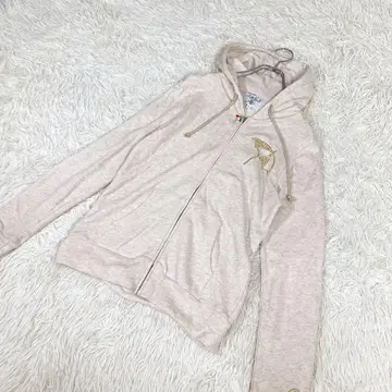 아놀드 파머 얇은 소재 후드티 비쥬 장식 사이즈 1