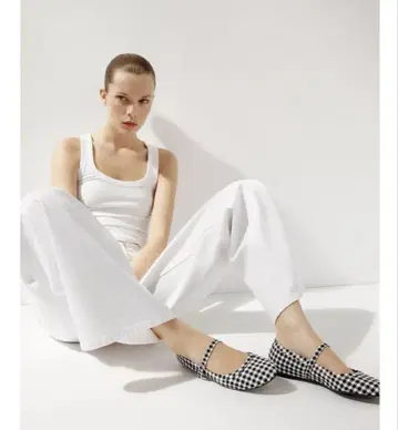 zara 체크 무늬 메리 제인 39 새상품급