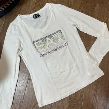 EA7 Emporio Armani 긴팔 티셔츠 화이트 여성용 XS