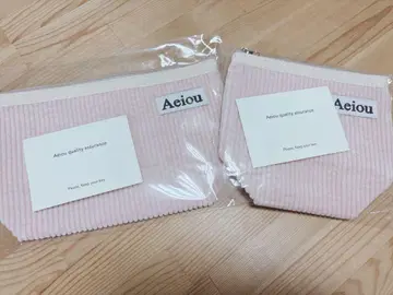 Aeiou 파우치 M 사이즈, L 사이즈 세트
