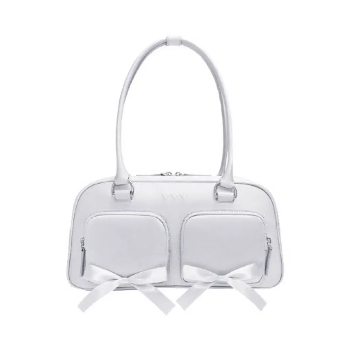 VVV ■ Ribbon pocket tote shoulder bag2301 VVV □ Ribbon pocket tote shoulder bag2301