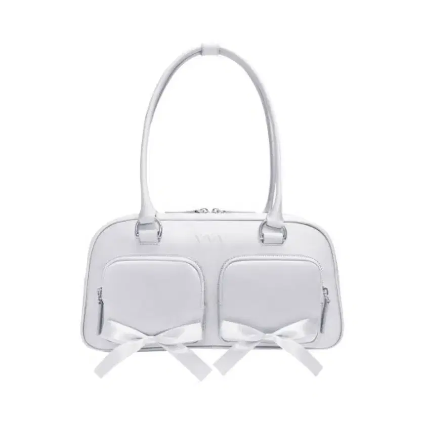 【VVV】韓国人気★ Ribbon Pocket Tote Shoulder bag Ribbon Pocket Tote Shoulder Bag _ Ivory - VVV브이브이브이