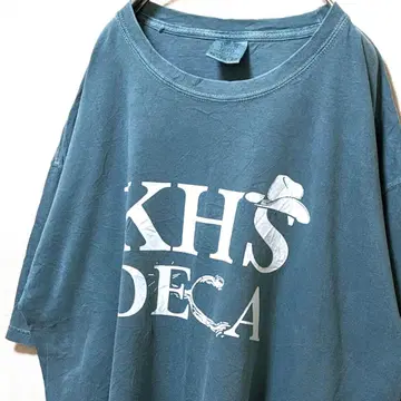 컴포트 컬러즈 KHS DECA 로고 티셔츠 그린 그린 XL 구제 의류