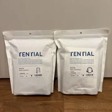 TENTIAL BAKUNE 메쉬 XL 롱 슬리브 상하의 세트