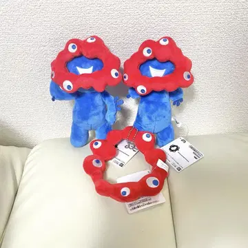 Myaku Myaku 가방에 붙일 수 있는 봉제 인형 3종 세트
