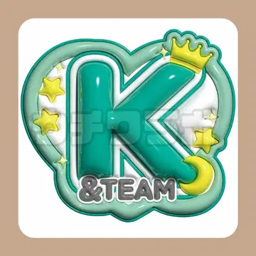 &TEAM K 케이쿤 푹신한 네임 보드 네무보 팬서비스 부채 문자