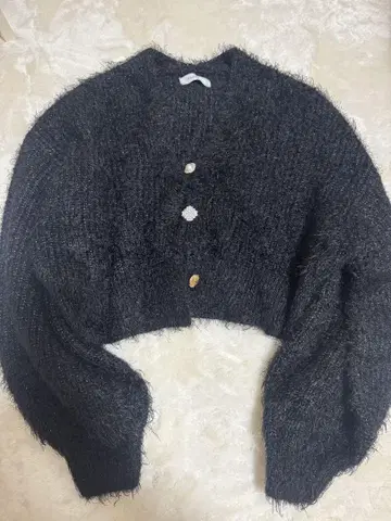 PAGEBOY 가디건 블랙 라메