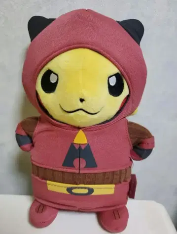피카츄 마그마단 봉제 인형