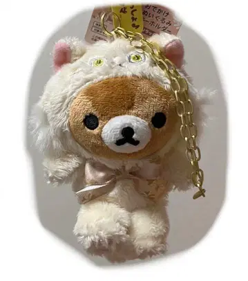 폴 & 조 콜라보 봉제 인형 리락쿠마 마스코트 키체인 한정판 고양이