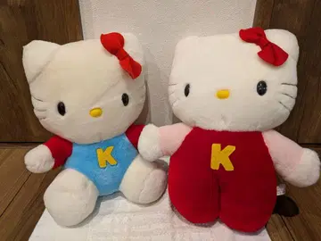 SANRIO 산리오 KITTY 헬로키티 봉제 인형 1998년 제작 2개