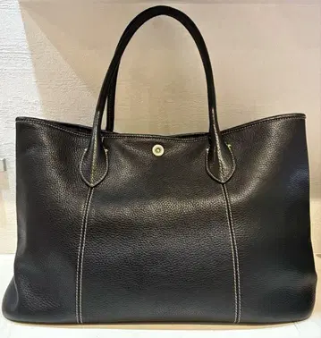 [새상품급] UNITED ARROWS 가죽 토트백 블랙 A4 숄더백