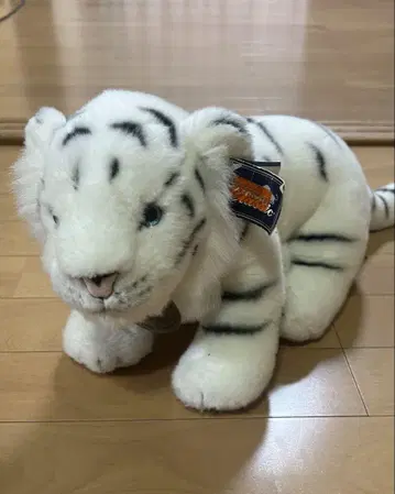화이트 타이거와 사자 봉제 인형 세트