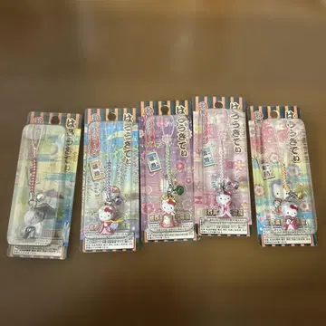 헬로키티 일본풍 디자인 스트랩 5개 세트 가부키 시리즈