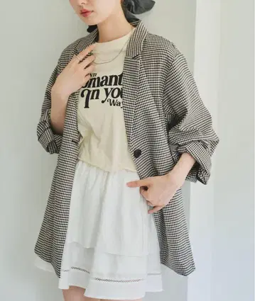 Kastane 체크 셔츠 자켓