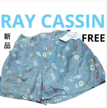 새상품 숏팬츠 RAY CASSIN 꽃무늬 코듀로이 봄/여름 레이 카즌